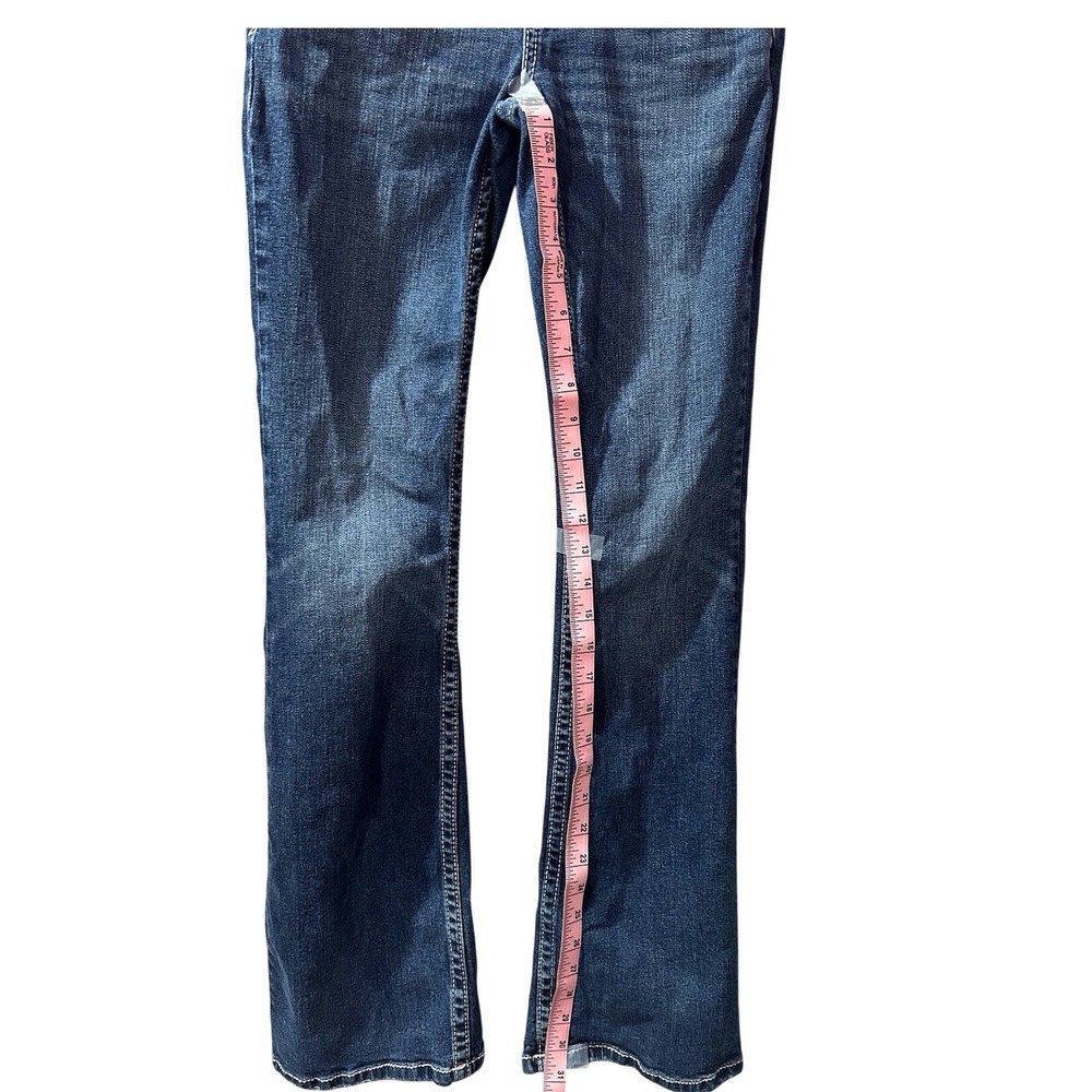 Shyanne‎ Women's Blue Bootcut Jeans Embellished Pockets Size - Picture 3 of 6